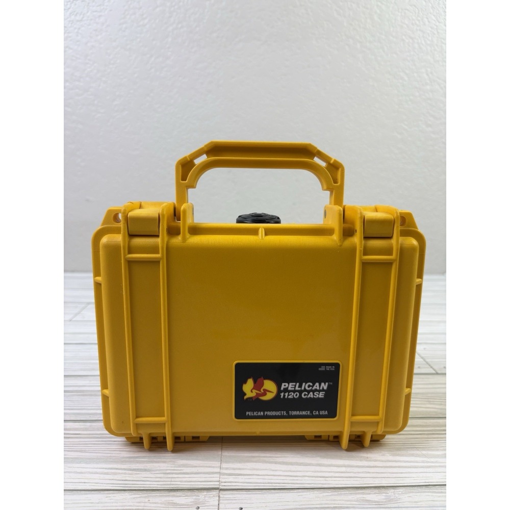 Pelican 1120 Protector Series Hard Waterproof Carrying Case w/‎ Foam Yellow
